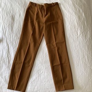 Massimo Dutti Trousers Slim Fit Office Pants Model 5038 Brown Size 4